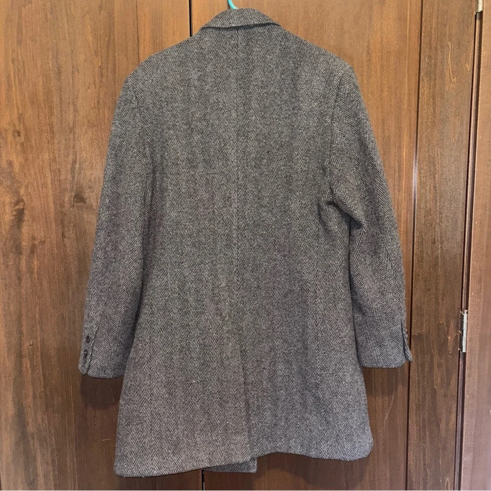 CALVIN KLEIN Gray Wool Blend Coat Size 54 - Picture 11 of 13